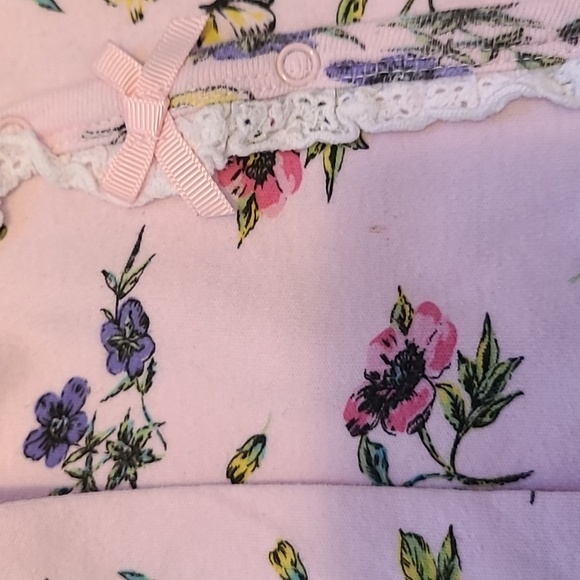 Set of two Laura Ashley footed sleepers/footies - Picture 5 of 7